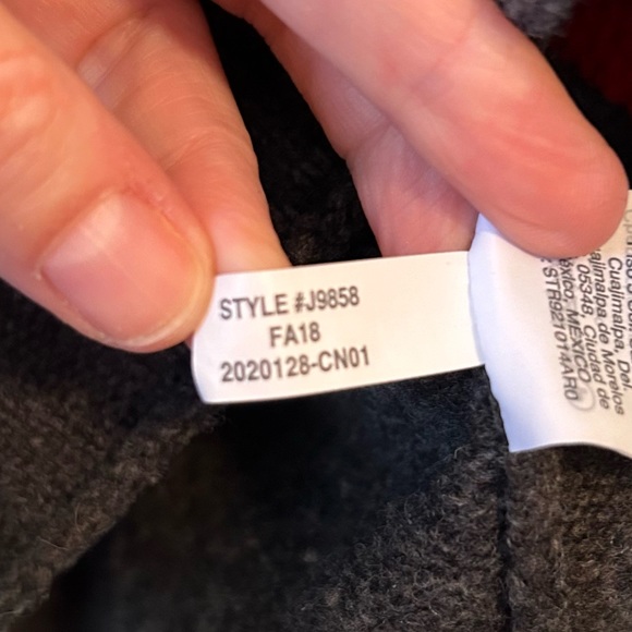 Madewell Starry Night Charcoal Grey Merino Wool Pullover Sweater Small - Picture 9 of 11